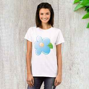 Camiseta Flor azul