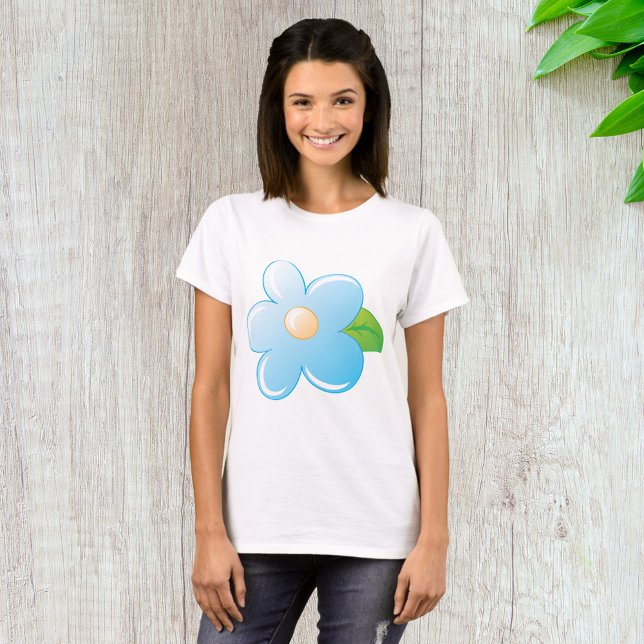 Camiseta Flor azul (Subido por el creador)
