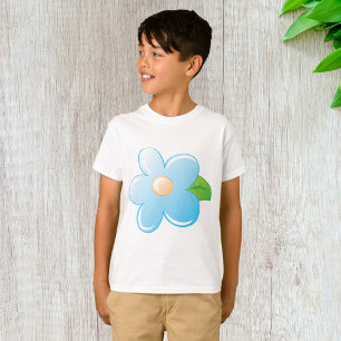 Camiseta Flor azul