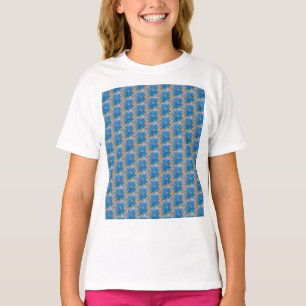 Camiseta Flor azul