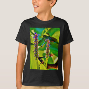 Camiseta Flor azul