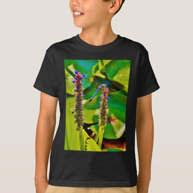 Camiseta Flor azul (Anverso)