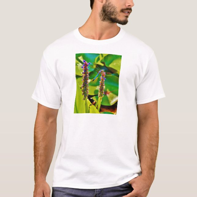 Camiseta Flor azul (Anverso)