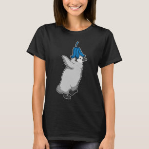 Camiseta Flor azul pingüino