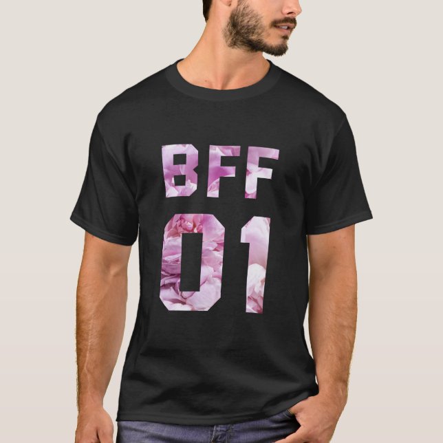 Camiseta Flor BFF 01 - Los mejores amigos para siempre (Anverso)