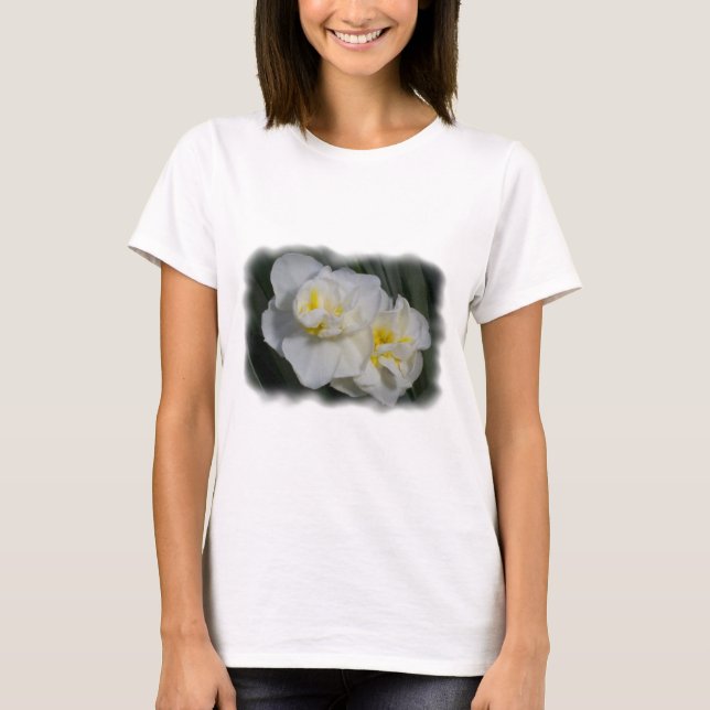 Camiseta Flor blanca (Anverso)