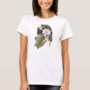 Camiseta Flor blanca meridional elegante de la magnolia