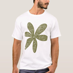 Camiseta Flor Bonita - Verde Oliva