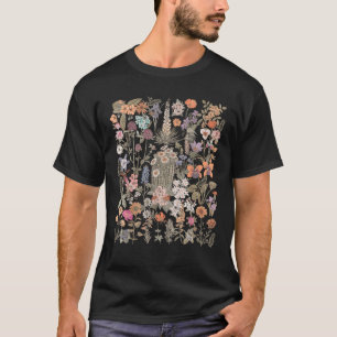 Camiseta Flor Botánica Flor silvestre Boho Mujeres Flor