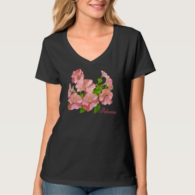 Camiseta Flor Botánica Petunia (Anverso)