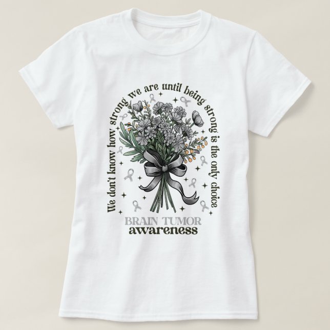 Camiseta Flor Bouquet Sensibilización frente a los tumores  (Diseño del anverso)