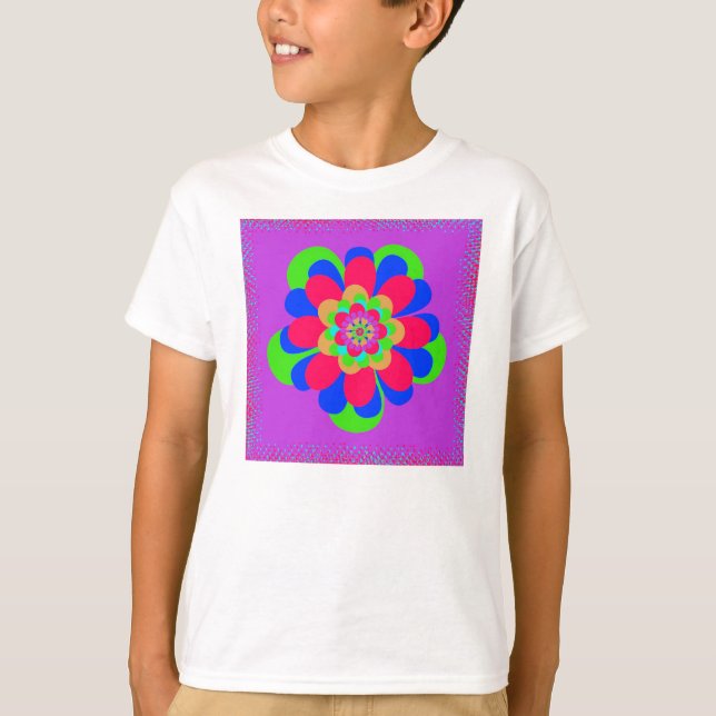 Camiseta Flor brillante (Anverso)