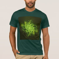 Flor brillante Fractal esparce verde