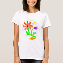 Camiseta Flor brillante y alegre