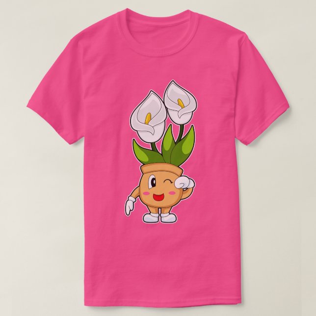 Camiseta Flor Calla Lily (Diseño del anverso)