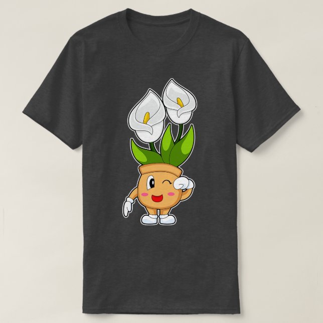 Camiseta Flor Calla Lily (Diseño del anverso)