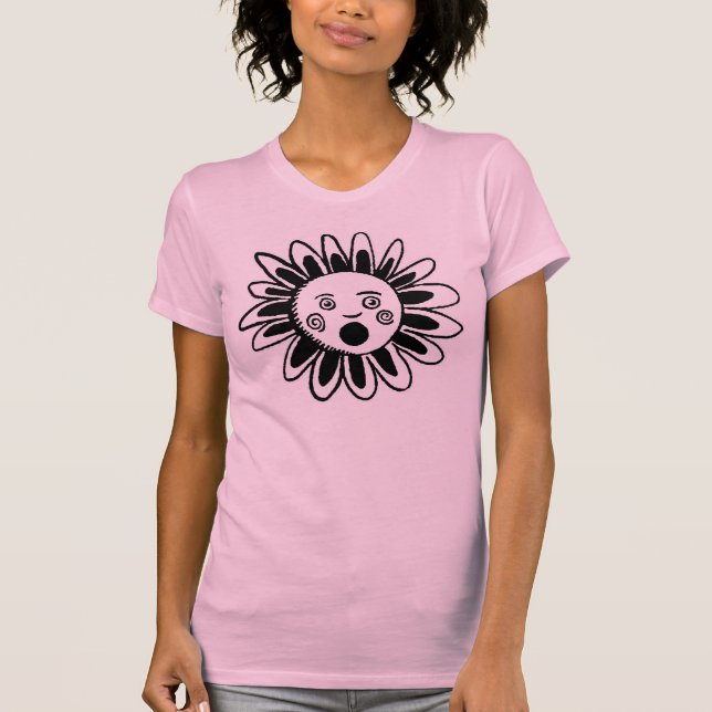 Camiseta Flor cantante - Personalizada (Anverso)