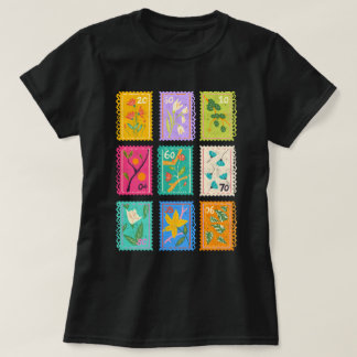 Camiseta Flor capilar estampillas de reposo Boho Flor Giron