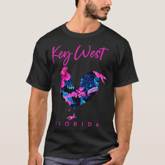 Camiseta Flor clave del oeste de Florida Hibiscus Chicken L