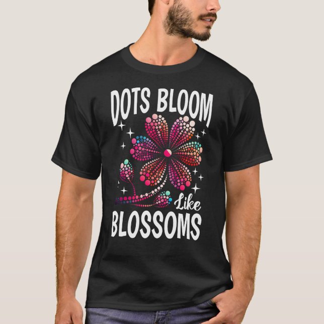 Camiseta Flor colorida de Dot Art (Anverso)