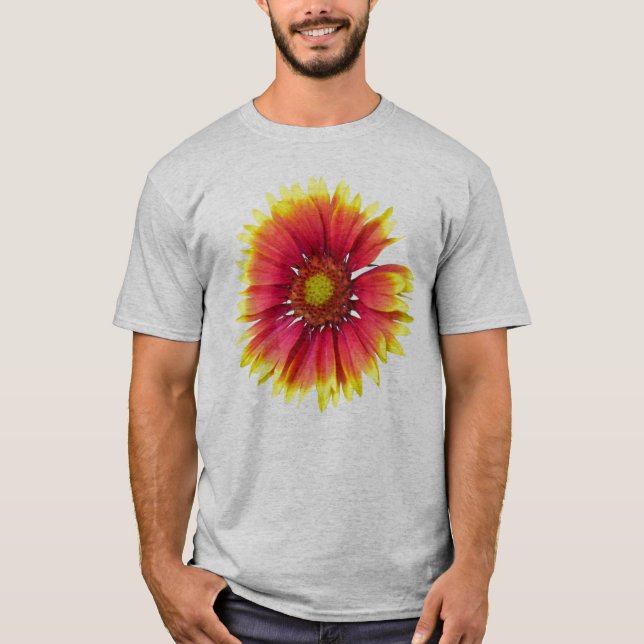 Camiseta Flor combinada india (Anverso)
