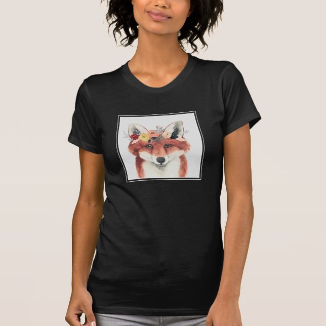 Camiseta Flor Crown Forester Fox (Anverso)