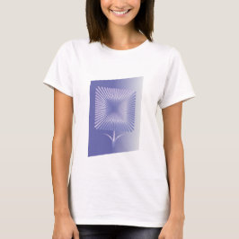 Camiseta Flor cuadrada violeta