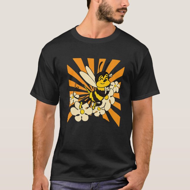 Camiseta Flor Cute Young Bee (Anverso)
