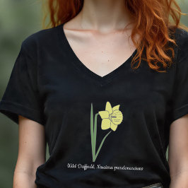 Camiseta Flor Daffodil Pastel Botánico