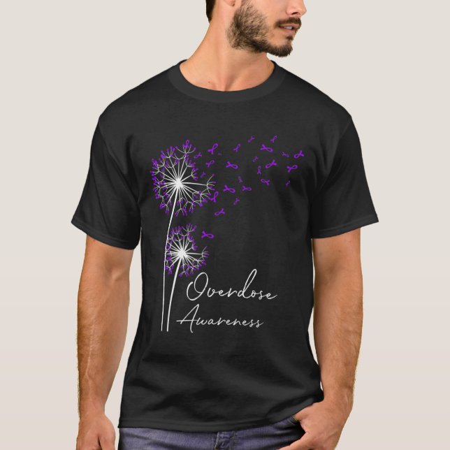Camiseta Flor Dandelion Faion Hope Love Purple Sobredosis A (Anverso)
