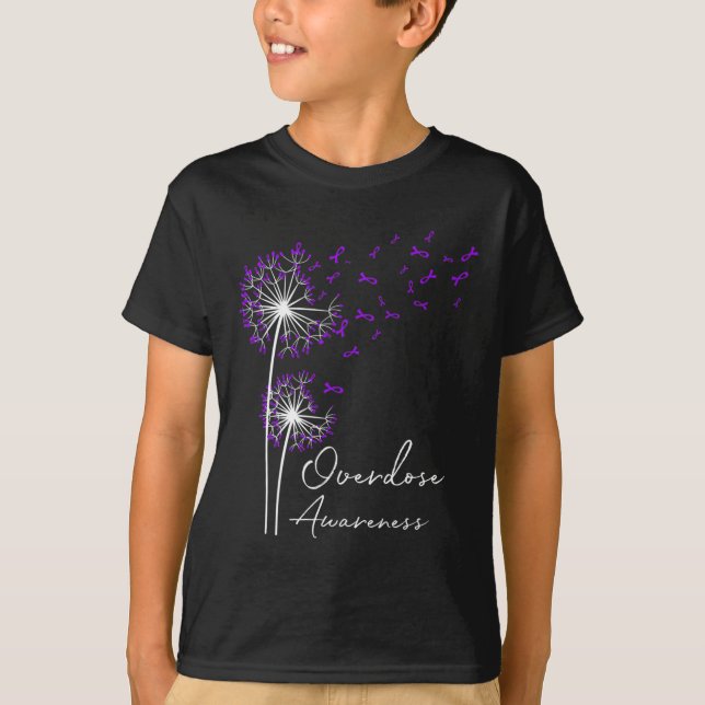 Camiseta Flor Dandelion Faion Hope Love Purple Sobredosis A (Anverso)