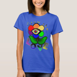 Camiseta Flor de Amor Arcoíris