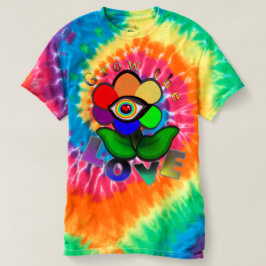 Camiseta Flor de amor en arco iris