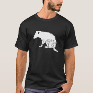 Camiseta Flor de animales Cute Possum Lover