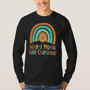 Camiseta Flor de arcoiris de girasol Madres raras construye