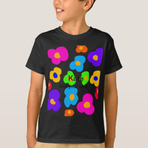 Camiseta Flor de Arcoíris Orgullo Amor Agregar Nombre Texto