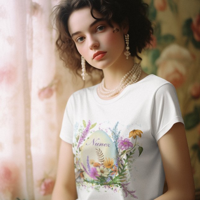 Camiseta Flor de aves de huevo de pascua de primavera (Subido por el creador)