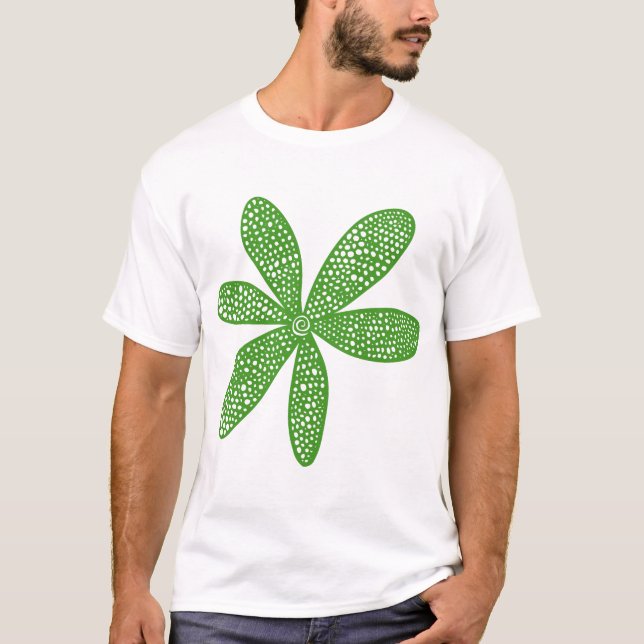 Camiseta Flor de bonito - Aguacate verde (Anverso)
