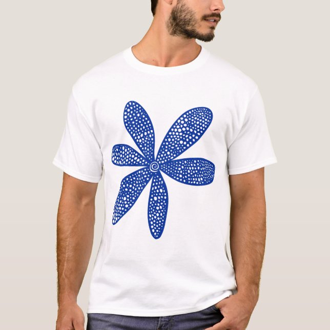 Camiseta Flor de bonito - Azul marino (Anverso)