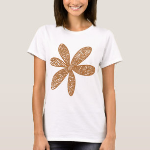 Camiseta Flor de bonito - Marrón