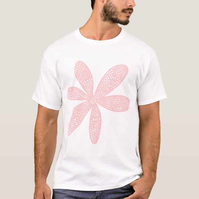 Camiseta Flor de bonito - rosa fino (Anverso)