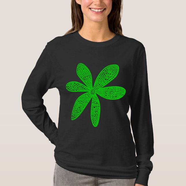 Camiseta Flor de bonito - Verde (Anverso)