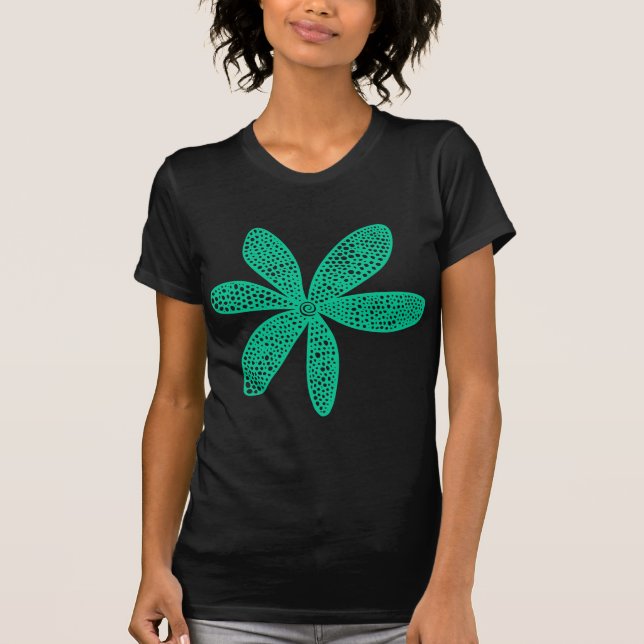 Camiseta Flor de bonito - Verde marino (Anverso)