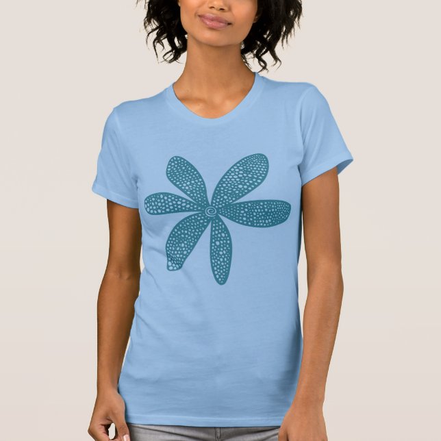 Camiseta Flor de bonito - Verde oceánico (Anverso)