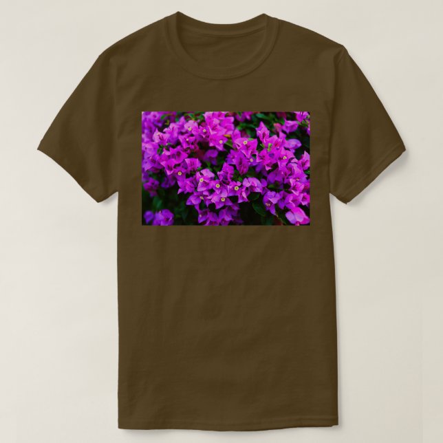 Camiseta Flor de buganvillas moradas 1 (Diseño del anverso)