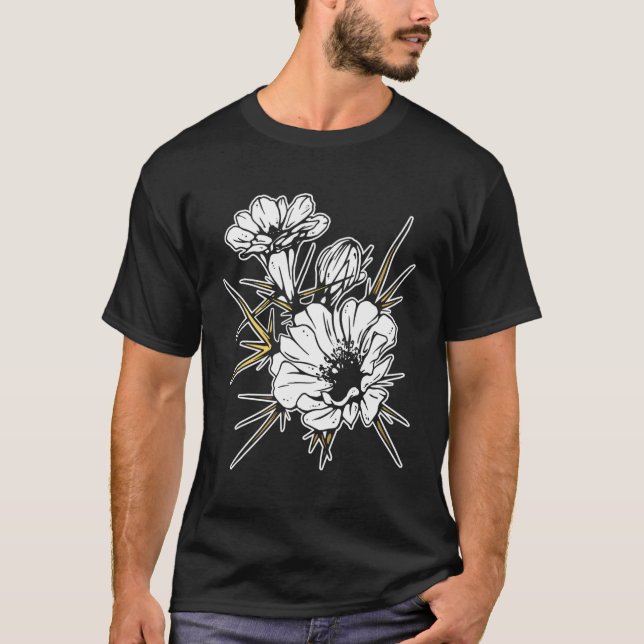 Camiseta Flor de Cactus (Anverso)