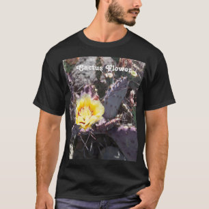 Camiseta Flor de cactus amarilla