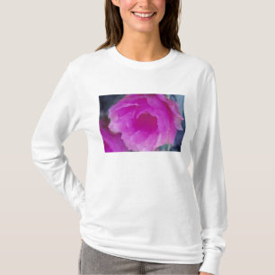 Camiseta Flor de cactus erizo rosa (Echinocereus