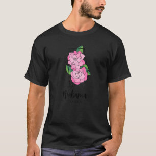 Camiseta Flor de camellia de Alabama