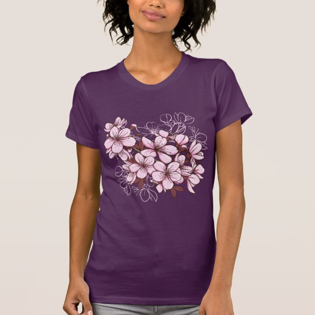 Camiseta Flor de cerezo (Anverso)